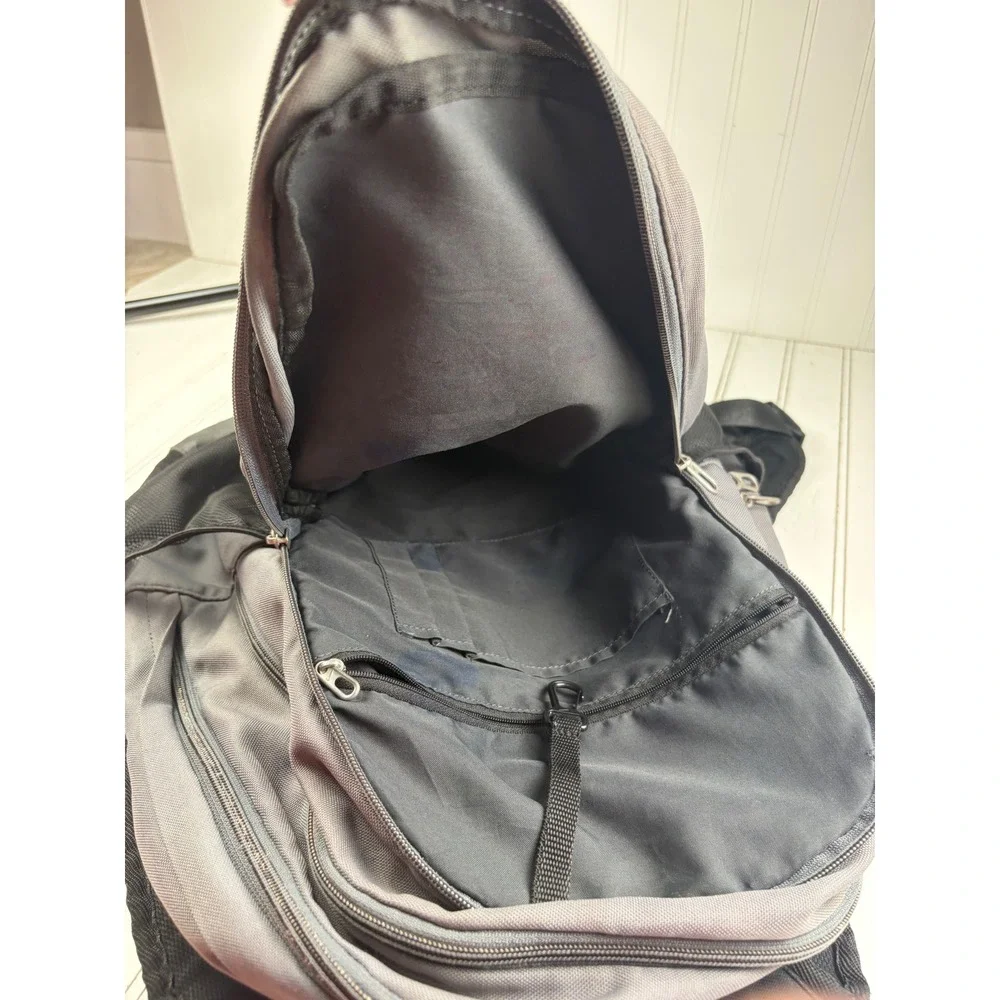 Nike Brasila Training Gray Black Swoosh Sport School Backpack Bag Unisex